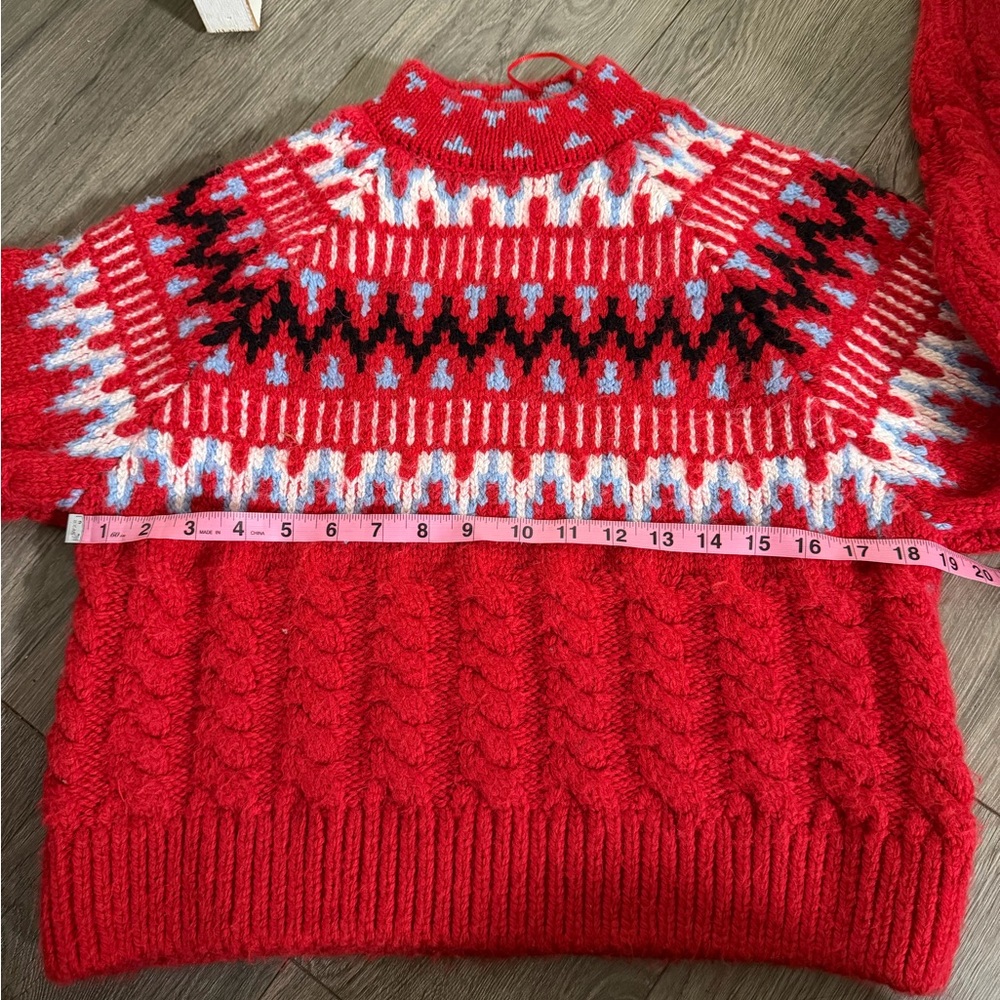 ZARA cable-knit jacquard Women's Sweater size small - Picture 6 of 6